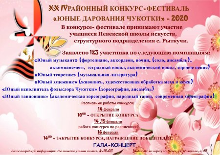 XXIV �������� ������� ��������� "���� ��������� �������. �����, �������� �����"-2020